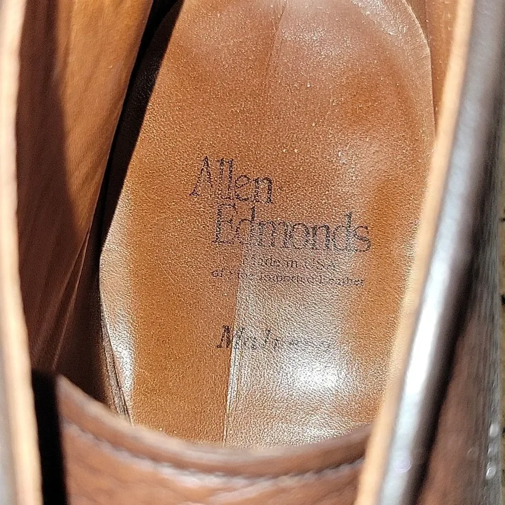 Allen Edmonds Men's 10 B Malvern $595 Chukka Boots 100% Leather Lace Up Brown
